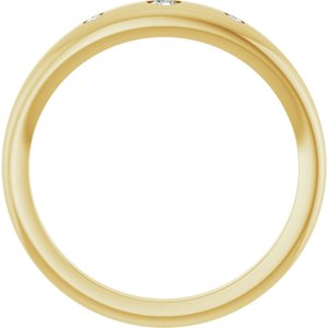 14K Yellow Gold .07 CTW Lab-Grown Diamond Ring