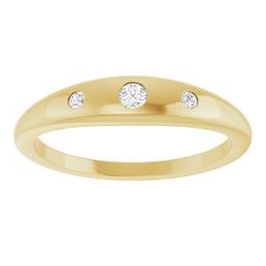 14K Yellow Gold .07 CTW Lab-Grown Diamond Ring