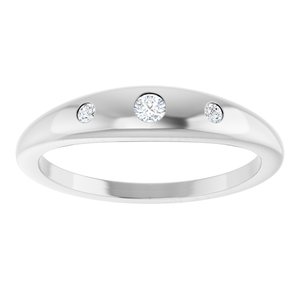 Platinum .07 CTW Lab-Grown Diamond Ring