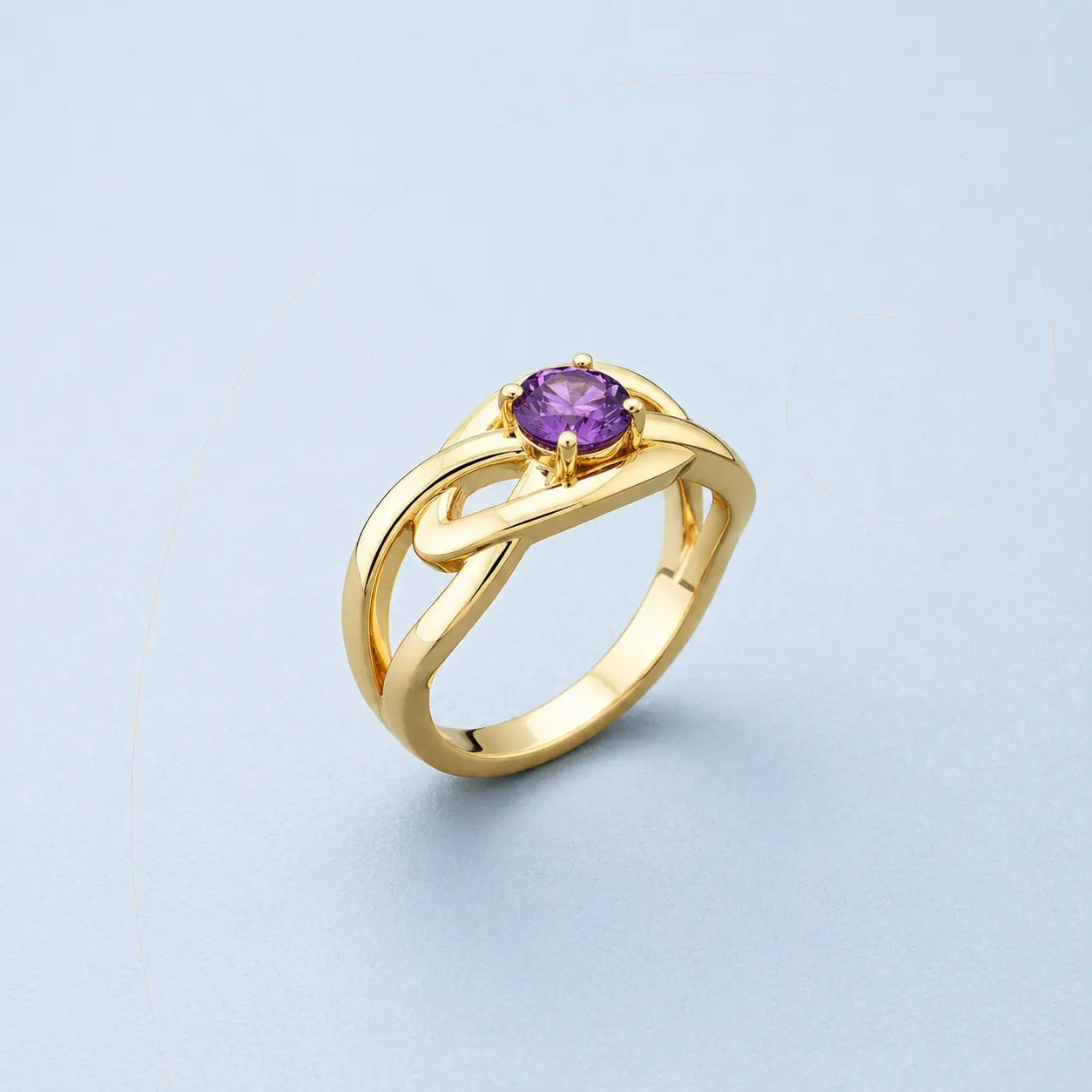 Handcrafted 14K gold ring featuring a natural oval-cut aquamarine gemstone, The Clear Breath Ring by Rapid Jewelers.